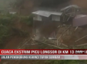 CUACA EKSTRIM PICU LONGSOR DI KM 13 DAN 18, JALAN PENGHUBUNG KERINCI TAPAN SUMBAR