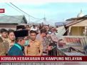 KORBAN KEBAKARAN DI KAMPUNG NELAYAN TERIMA BANTUAN DARI PEMKAB TANJAB BARAT