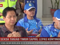 SEKDA TANJABTIM SAPRIL LEPAS KONTINGEN ATLET YANG AKAN BERLAGA DI KEJUARAAN PORPROV JAMBI KE XXIII