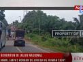 KECELAKAAN BERUNTUN DI JALAN NASIONAL LINTAS TIMUR JAMBI, EMPAT KORBAN DILARIKAN KE RUMAH SAKIT