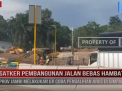 SATKER PEMBANGUNAN JALAN BEBAS HAMBATAN PROV JAMBI UJI COBA PENGALIHAN ARUS DI SIMPANG SEBIDANG