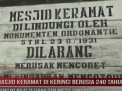 MASJID KERAMAT DI KERINCI BERUSIA 240 TAHUN MEMILIKI NILAI SEJARAH DAN MISTIS YANG KUAT