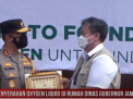 Penyerahan oxygen liquid di rumah dinas Gubernur Jambi
