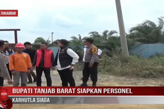 BUPATI TANJAB BARAT SIAPKAN PERSONEL KARHUTLA SIAGA