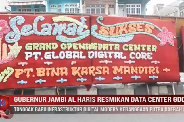 GUBERNUR JAMBI AL HARIS RESMIKAN DATA CENTER GDC