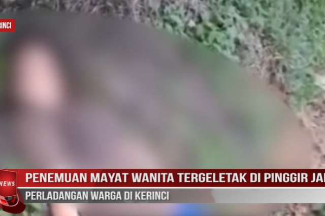 PENEMUAN MAYAT WANITA TERGELETAK DI PINGGIR JALAN