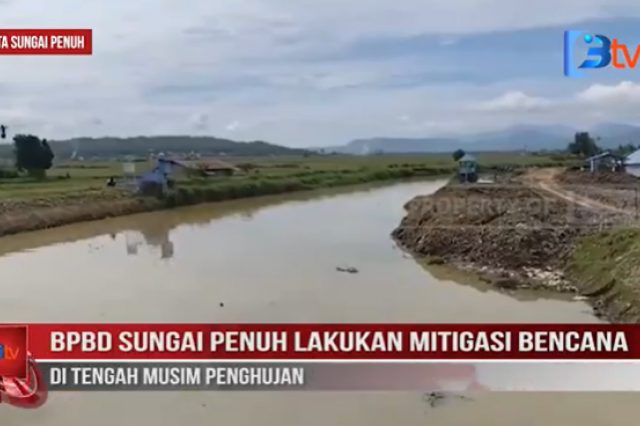 BPBD SUNGAI PENUH LAKUKAN MITIGASI BENCANA DI TENGAH MUSIM PENGHUJAN
