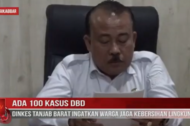 ADA 100 KASUS DBD, DINKES TANJAB BARAT INGATKAN WARGA JAGA KEBERSIHAN LINGKUNGAN