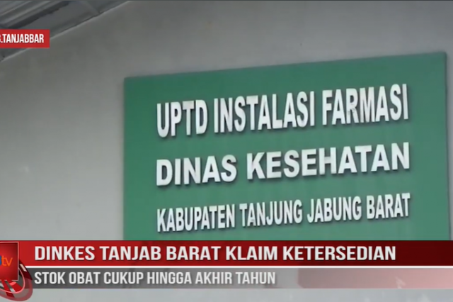 DINKES TANJAB BARAT KLAIM KETERSEDIAN STOK OBAT CUKUP HINGGA AKHIR TAHUN