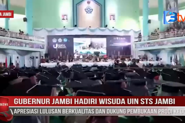 GUBERNUR HADIRI WISUDA UIN STS JAMBI, APRESIASI LULUSAN BERKUALITAS,