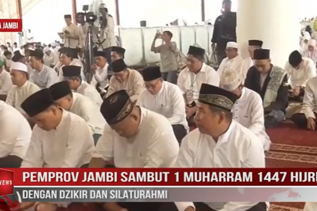 PEMPROV JAMBI SAMBUT 1 MUHARRAM 1447 HIJRIAH DENGAN DZIKIR DAN SILATURAHMI