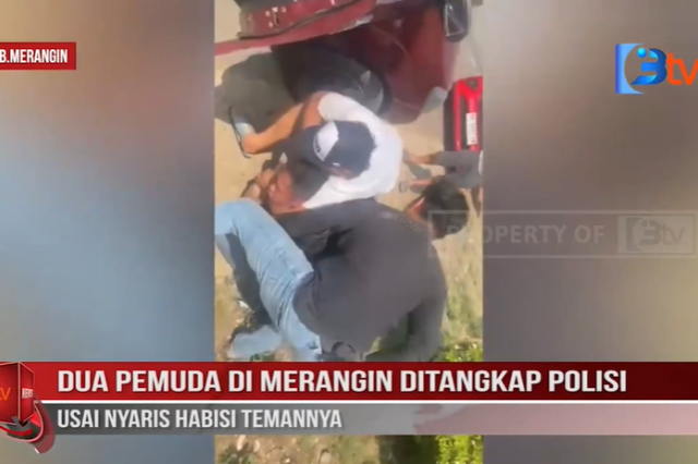 DUA PEMUDA DI MERANGIN DITANGKAP POLISI USAI NYARIS HABISI TEMANNYA