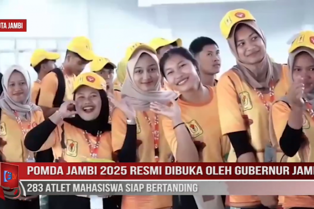 POMDA JAMBI 2025 RESMI DIBUKA OLEH GUBERNUR JAMBI, 283 ATLET MAHASISWA SIAP BERTANDING