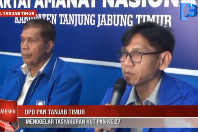 DPD PAN TANJAB TIMUR  MENGGELAR TASYAKURAN HUT PAN KE 27
