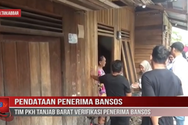 PENDATAAN PENERIMA BANSOS,TIM PKH TANJAB BARAT VERIFIKASI PENERIMA BANSOS
