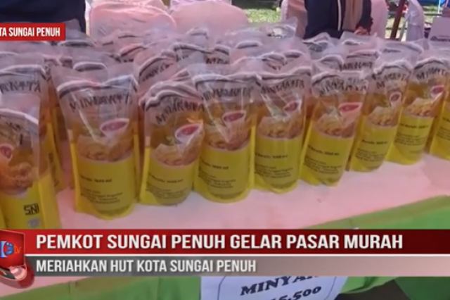 PEMKOT SUNGAI PENUH GELAR PASAR MURAH, MERIAHKAN HUT KOTA SUNGAI PENUH
