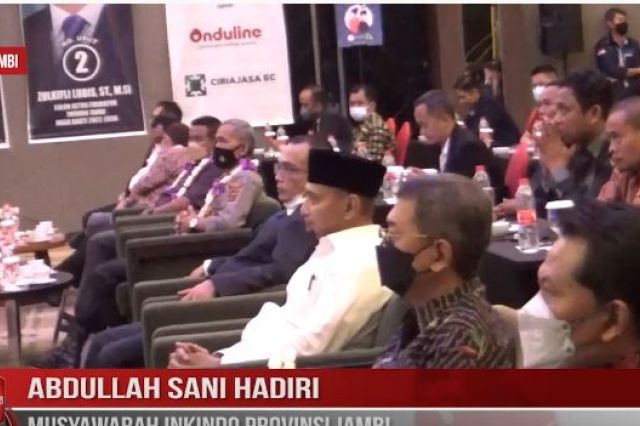 ABDULLAH SANI HADIRI MUSYAWARAH INKINDO PROVINSI JAMBI