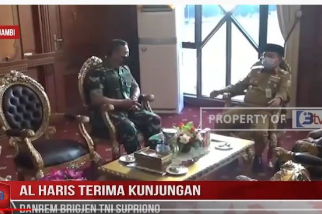AL HARIS TERIMA KUNJUNGAN DANREM BRIGJEN TNI SUPRIONO