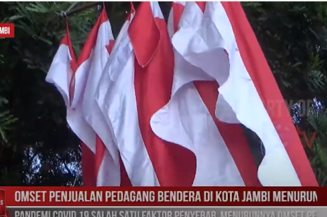 OMSET PENJUALAN PEDAGANG BENDERA DI KOTA JAMBI MENURUN