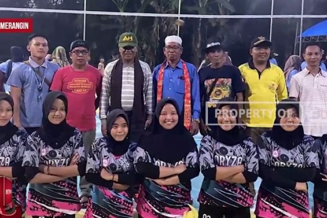 TURNAMEN BOLA VOLI KARANG TARUNA CUP DESA TANJUNG ILIR BERLANGSUNG MERIAH