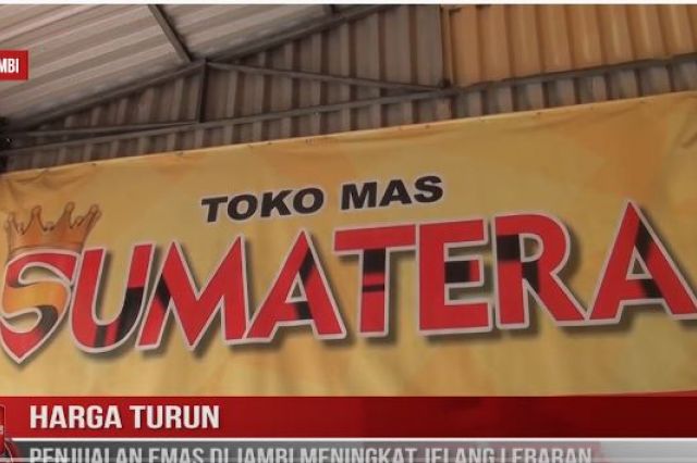 HARGA TURUN, PENJUALAN EMAS DI JAMBI MENINGKAT JELANG LEBARAN