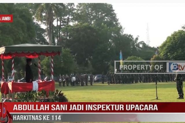 ABDULLAH SANI JADI INSPEKTUR UPACARA HARKITNAS KE 114