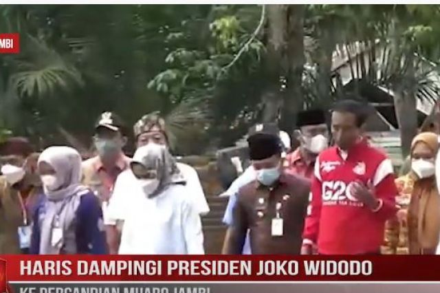 HARIS DAMPINGI PRESIDEN JOKO WIDODO KE PERCANDIAN MUARO JAMBI