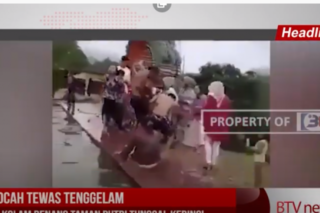 BOCAH TEWAS TENGGELAM DI KOLAM RENANG TAMAN PUTRI TUNGGAL KERINCI