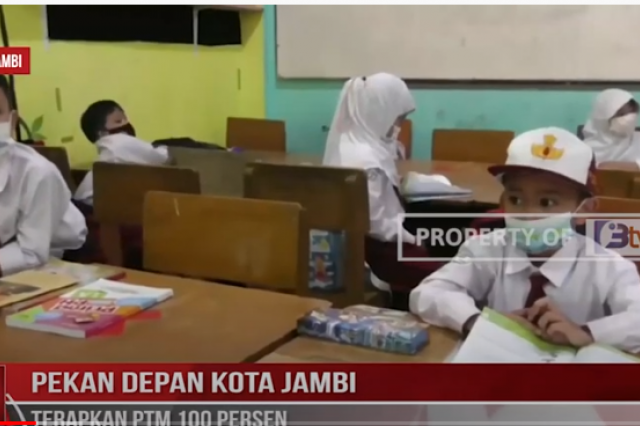 PEKAN DEPAN KOTA JAMBI TERAPKAN PTM 100 PERSEN