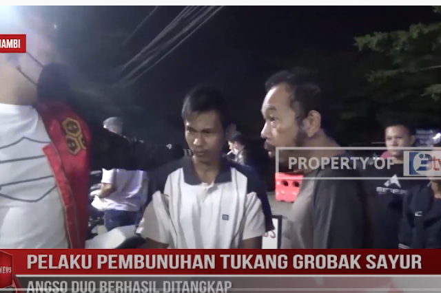 PELAKU PEMBUNUHAN TUKANG GROBAK SAYUR ANGSO DUO BERHASIL DITANGKAP