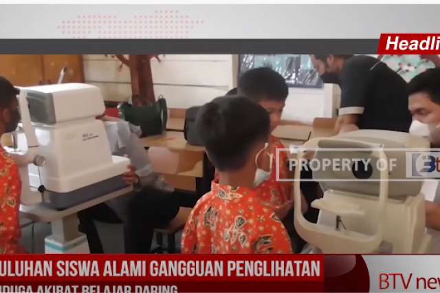 PULUHAN SISWA ALAMI GANGGUAN PENGLIHATAN DIDUGA AKIBAT BELAJAR DARING