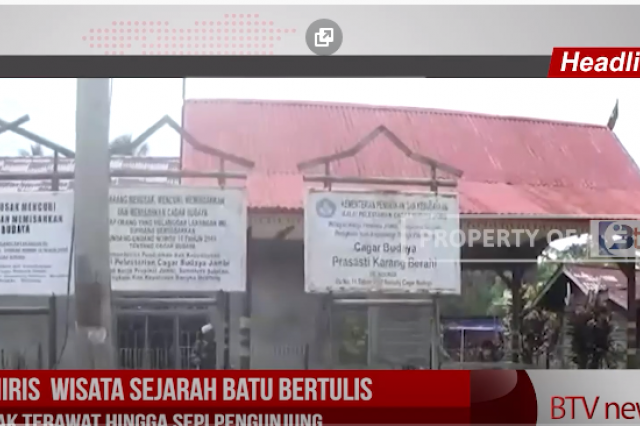 MIRIS ! WISATA SEJARAH BATU BERTULIS TAK TERAWAT HINGGA SEPI PENGUNJUNG