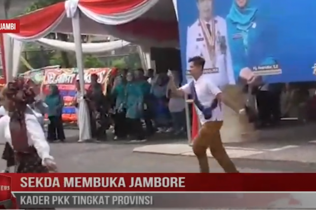 SEKDA MEMBUKA JAMBORE KADER PKK TINGKAT PROVINSI