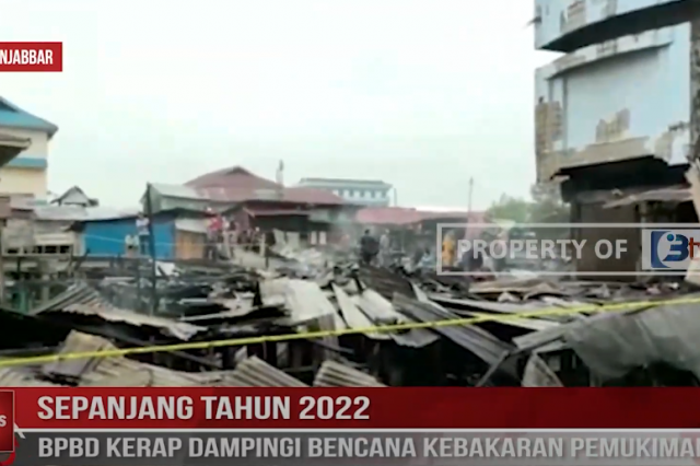 SEPANJANG TAHUN 2022, BPBD KERAP DAMPINGI BENCANA KEBAKARAN PEMUKIMAN WARGA