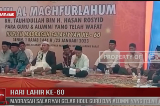 HARI LAHIR KE 60, MADRASAH SALAFIYAH GELAR HOUL GURU DAN ALUMNI YANG TELAH WAFAT