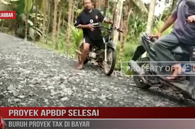 PROYEK APBDP SELESAI, BURUH PROYEK TAK DI BAYAR