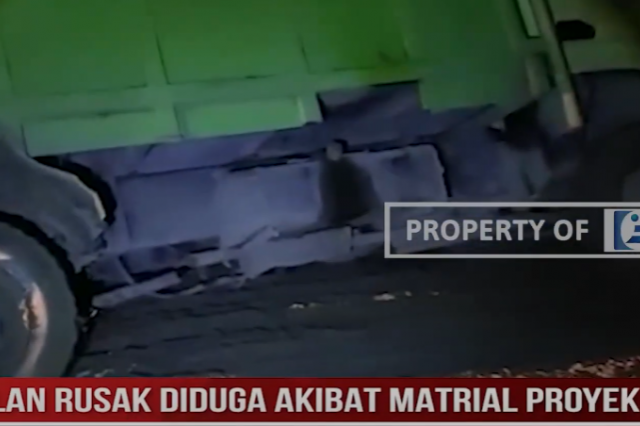 JALAN RUSAK DIDUGA AKIBAT MATRIAL PROYEK, TIGA KADES TUNTUT PT ABUNSENDI DAN PT PELDA INDO MULIA