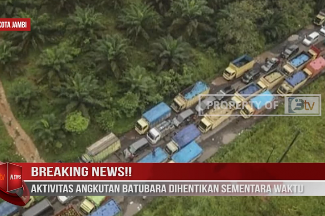 BREAKING NEWS, AKTIVITAS ANGKUTAN BATUBARA DIHENTIKAN SEMENTARA WAKTU