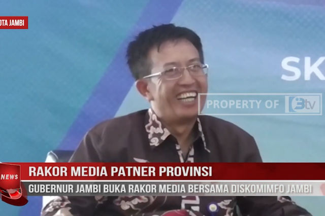 RAKOR MEDIA PATNER PROVINSI,GUBERNUR JAMBI BUKA RAKOR MEDIA BERSAMA DISKOMIMFO JAMBI