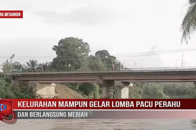 KELURAHAN MAMPUN GELAR LOMBA PACU PERAHU DAN BERLANGSUNG MERIAH
