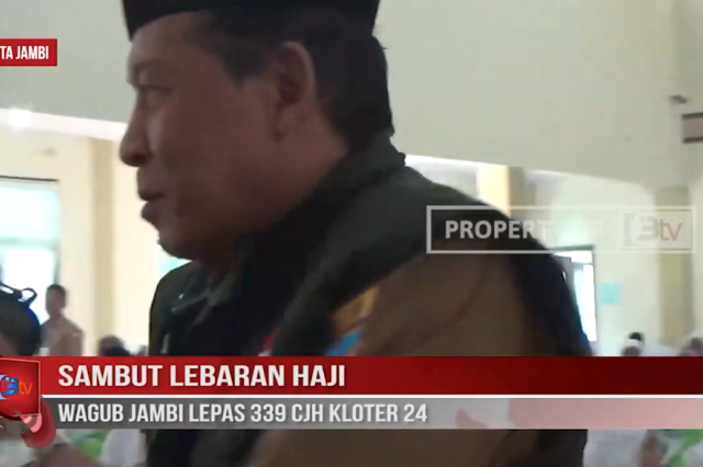 SAMBUT LEBARAN HAJI, WAGUB JAMBI LEPAS 339 CJH KLOTER 24