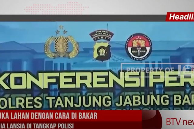 BUKA LAHAN DENGAN CARA DI BAKAR, PRIA LANSIA DI TANGKAP POLISI
