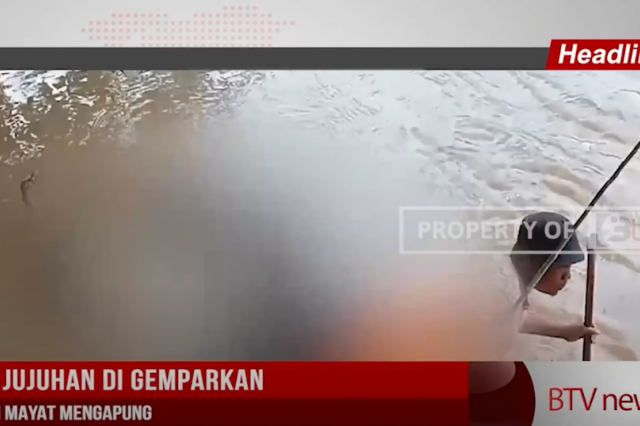WARGA JUJUHAN DI GEMPARKAN PENEMUAN MAYAT MENGAPUNG