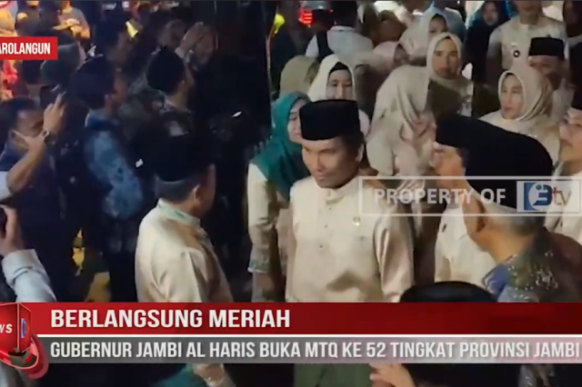 BERLANGSUNG MERIAH,GUBERNUR JAMBI AL HARIS BUKA MTQ KE 52 TINGKAT PROVINSI JAMBI