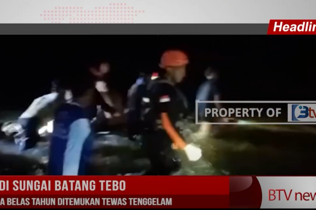 MANDI DI SUNGAI BATANG TEBO, BOCAH LIMA BELAS TAHUN DITEMUKAN TEWAS TENGGELAM