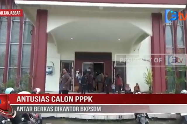 ANTUSIAS CALON PPPK ANTAR BERKAS DIKANTOR BKPSDM