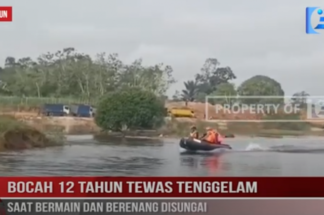 BOCAH 12 TAHUN TEWAS TENGGELAM SAAT BERMAIN DAN BERENANG DISUNGAI