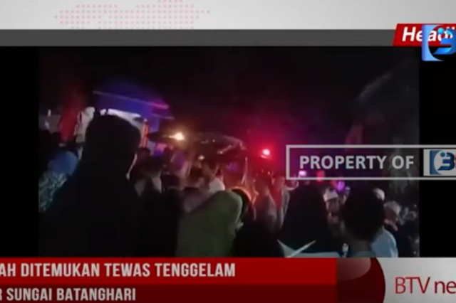 TIGA BOCAH DITEMUKAN TEWAS TENGGELAM DI PINGGIR SUNGAI BATANGHARI