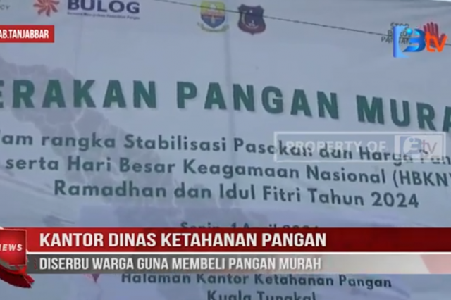 KANTOR DINAS KETAHANAN PANGAN DISERBU WARGA GUNA MEMBELI PANGAN MURAH