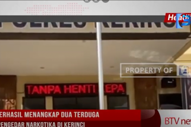 POLISI BERHASIL MENANGKAP DUA TERDUGA PELAKU PENGEDAR NARKOTIKA DI KERINCI